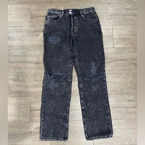 90s Boyfriend Jean. Washed Black. Size 01. BNWT